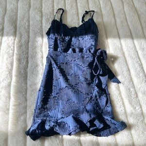 Hello Molly Floral Wrap Around Mini Dress NWT